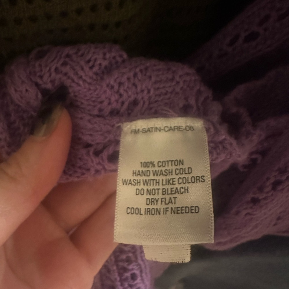 Indigo Woman Lavender Knit Cardigan - Picture 8 of 9